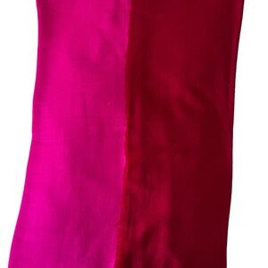 Magenta & Maroon Ombré - 70*200- Silk-Wool